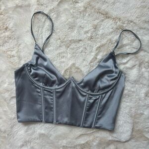 NWOT White Fox Silk Bustier